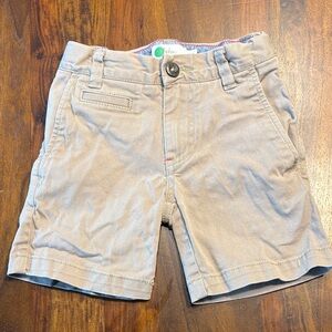 Mini Boden tan shorts, kids size 4Y